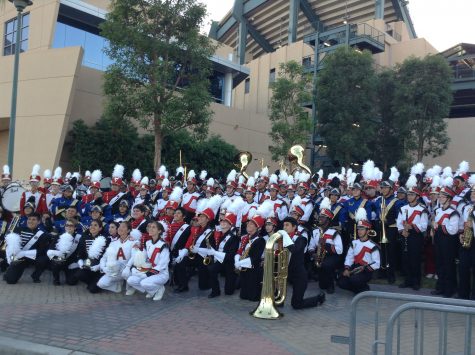 FUHS Marching Band performed at Angel's stadium on Sept. 17.