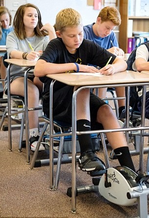 School should invest in bike pedals under desks