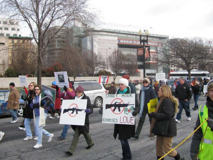 March on Washington for Gun Control, Jan. 23, 2013. Source: https://commons.wikimedia.org/wiki/File:March_on_Washington_for_Gun_Control_032.JPG