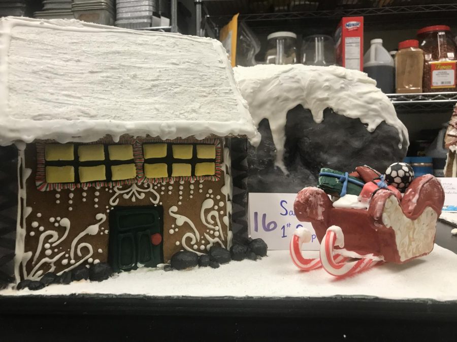 The Santas 1st Stop gingerbread house. Photo courtesy of Anthony Rugama.