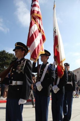 JROTC paying respects to the tragedy of 911