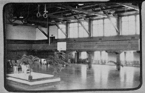 The gym, pictured in a 1931 yearbook, originally had a second tier seating area. Inspectors deemed the gym unsafe in January 2019. The original structure was built in 1927.