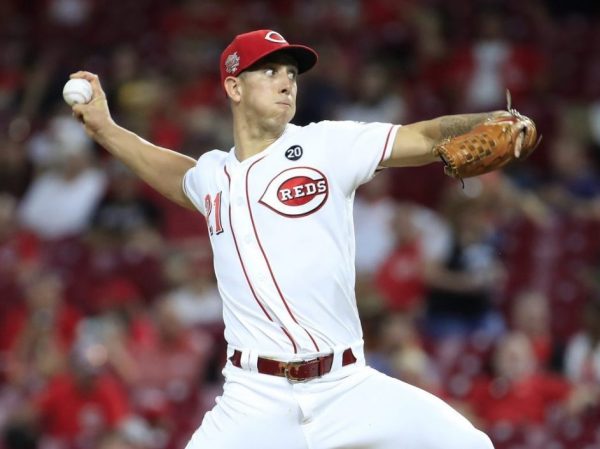 Michael Lorenzen plays for the Cincinnati Reds. Photo courtesy of the Dayton Daily News. 