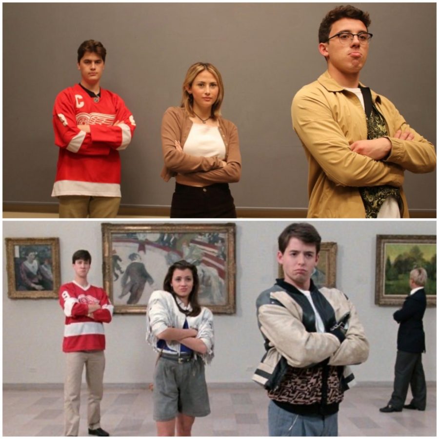 The Tribe Tribune staff recreated movie scenes from popular 80s teen films, including Ferris Buellers Day Off (1986).
Photo by Lauren Wright.