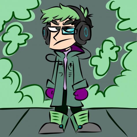 Ian Blevins designed an original character called Dr. Cyberbeast. “I like to try to design interesting looking characters, not necessarily to use the characters in something. It's just good practice and it's fun,” Ian said.