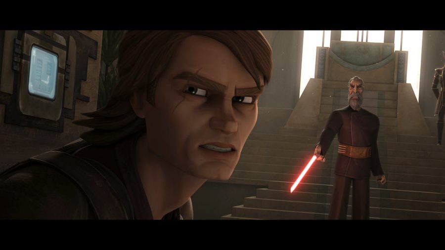 Anakin Skywalker (voice of Matt Lanter) faces off against Count Dooku (voice of Corey Burton). Photo courtesy of flickr.com.