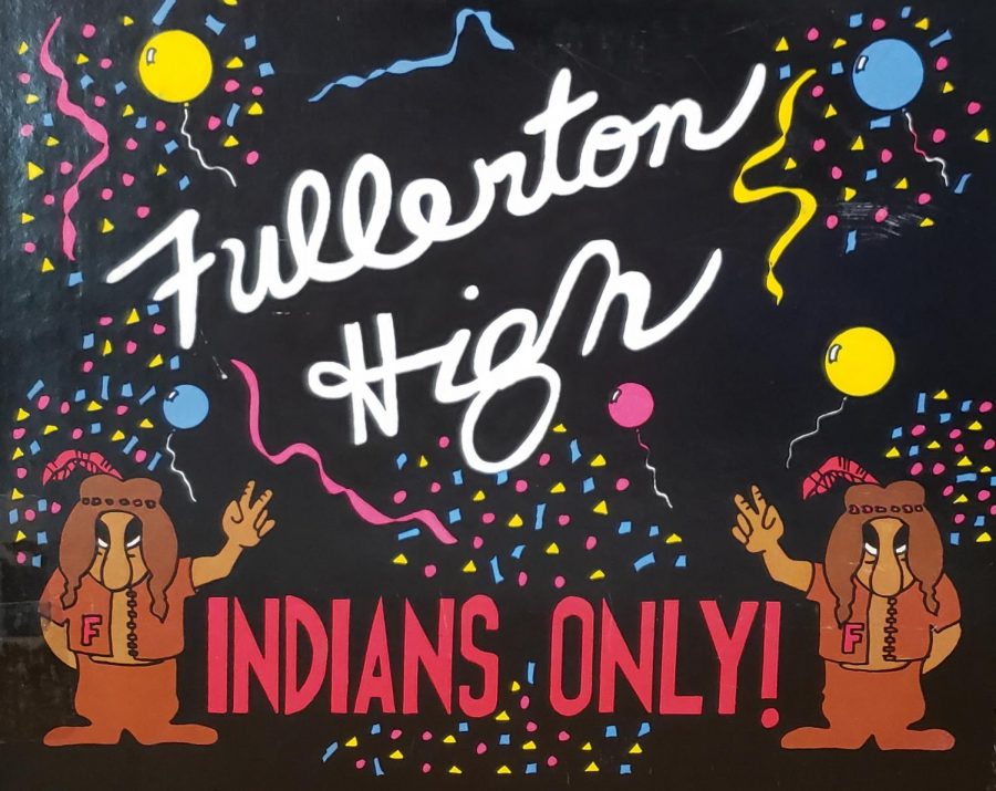 The FUHS Indian mascot has a long history of racial stereotyping. Photo by Arashk Alivandi.