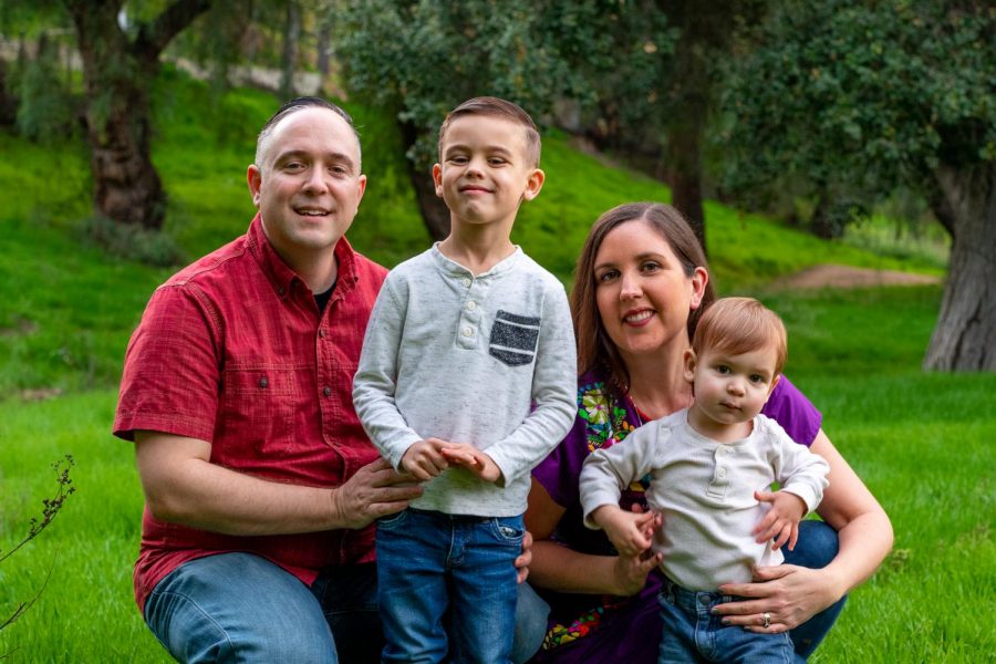 In this family photo from last year his son Neal was 4 and son Dane was 1. He married his wife Allison in 2013. Photo courtesy of Tarin Almstedt.