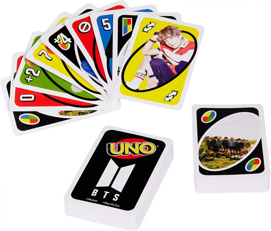 UNO is a popular classic card game, but these are BTS themed which are perfect to gift to a BTS or k-pop fan. Photo Courtesy of Amazon. 