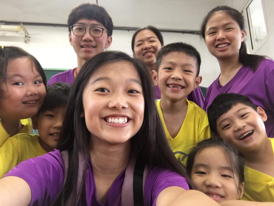 Liu teaches two hectic first grade classes as an English teacher at a bilingual summer camp in ChangHua, Taiwan.