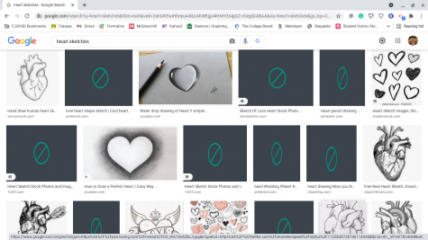 Innocent searches such as heart sketches are full of blocked images on student chromebooks.