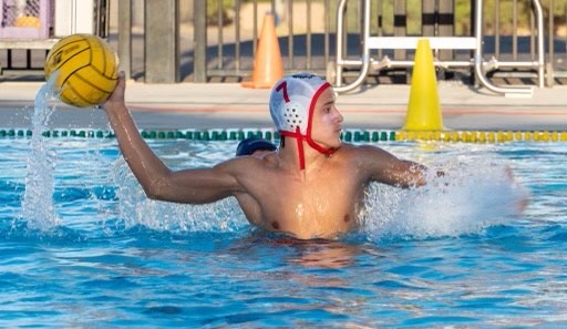 Senior Elijah Pelton takes a shot during a game against Sonora Raiders.The team played on Sept.22 and won 21-12.