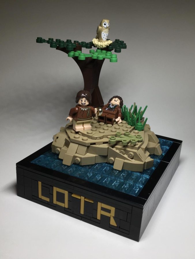 Maxs custom-built Lord of the Rings LEGO scene.