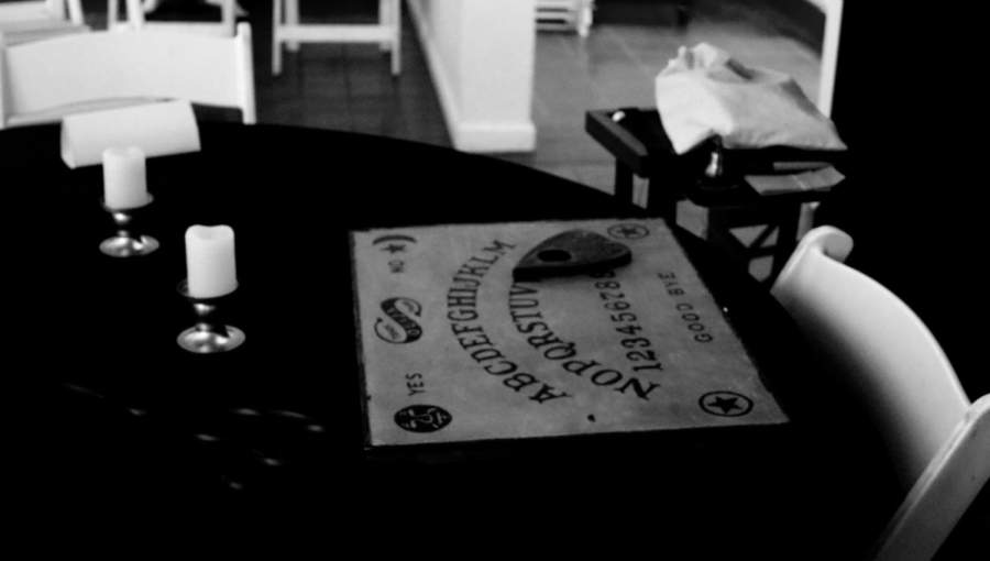 A seance to contact the spirit of a doll, Eliza Rose, is a tradition at the Muckenthaler Cultural Center’s horror night events. During this seance, the North Orange Paranormal Society was able to have a spirit ring a bell and write the name of an audience members late father.