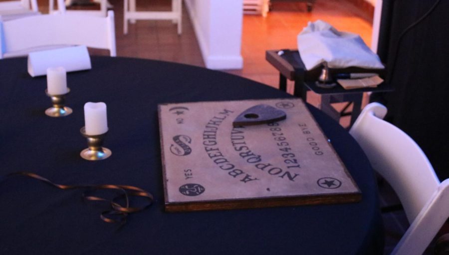 A seance to contact the spirit of a doll, Eliza Rose, is a tradition at the Muckenthaler Cultural Center’s horror night events. During this seance, the North Orange Paranormal Society was able to have a spirit ring a bell and write the name of an audience members late father.