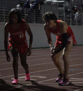 Senior Nathan Limón (right) finished second and junior Alejandro Hernandez (left) finished third at the Freeway League Finals in 2022. Nathan Limón finished with a 9:58 3200 at the Irvine Distance Carnival. Limón was the first FUHS runner in 10 years to break the 10 minute mark.