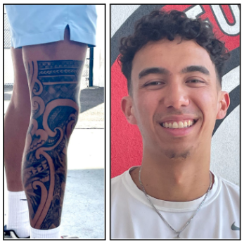 Athletic trainer Jacob Verkert worked at many less understanding clinics before landing at FUHS. He intentionally got his tattoo on his leg so that it was easy to hide.
“Coworkers with arm tattoos would have to wear sleeves,” Verkert said. “I didn’t want to deal with that.”
