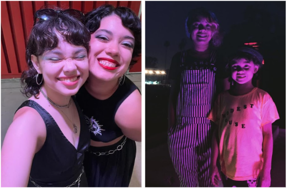 Sailor and her older sister Scarlett have been attending shows together since the age of seven. The picture on the left was taken at Greta Van Fleet in the Kia Forum. The picture on the right is at the Modest Mouse in Hollywood Forever Cemetery. 