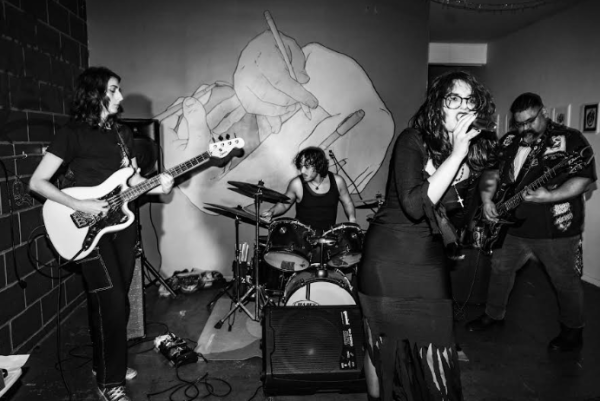 Deformative, a local band, performed at Comic Book Hideout in Downtown Fullerton Feb. 28.