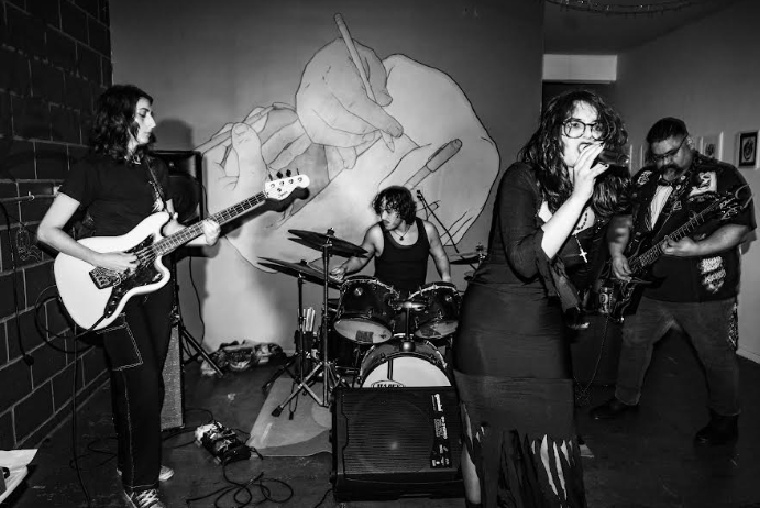 Deformative, a local band, performed at Comic Book Hideout in Downtown Fullerton Feb. 28.