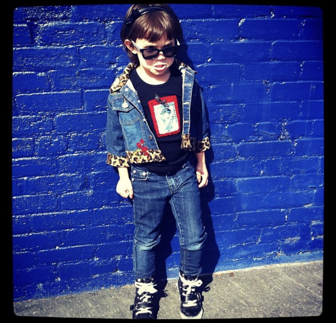 A photo of Sailor at five years old attending a flea market. (Photo courtesy of Sailor Marenco)