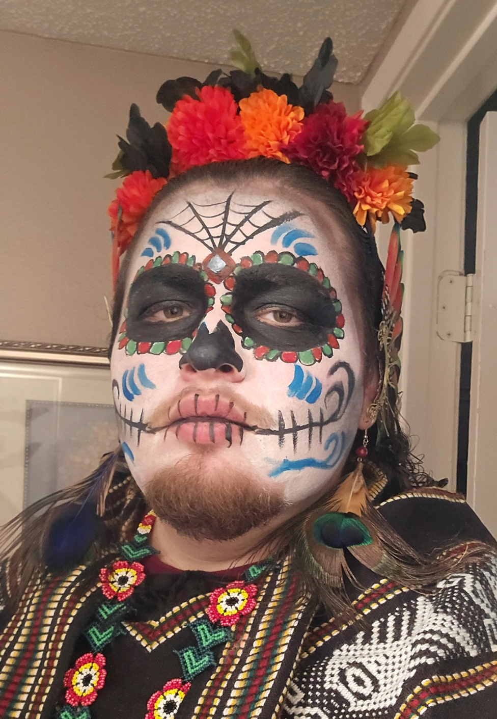 As someone of Nahuan descent, Diaz speaks Nahuatl and participates in ceremonies like Día de los Muertos, which originated with the Nahua. (Photo courtesy of Alonzo Diaz)
